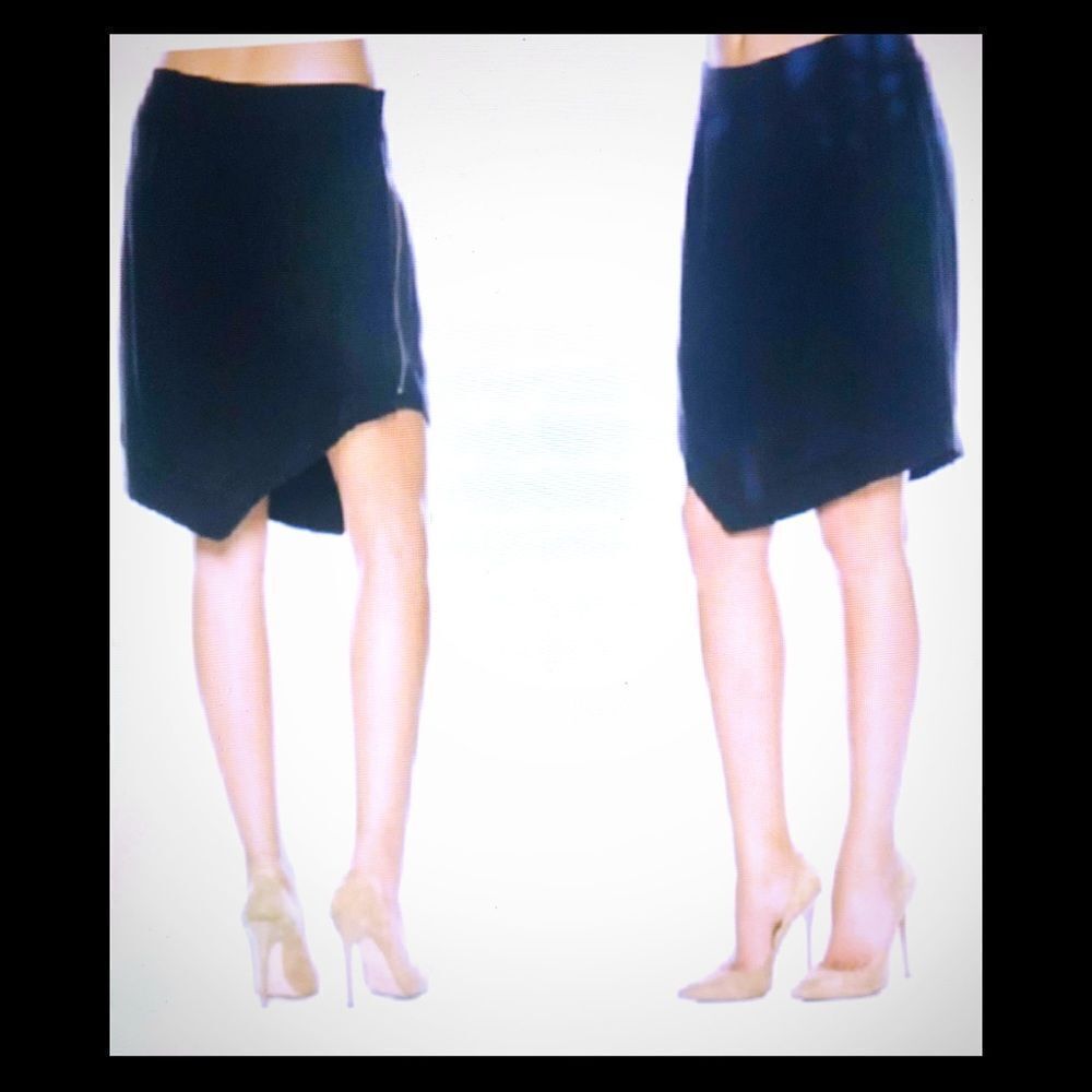 Peace Love World asymmetrical black skirt Size M